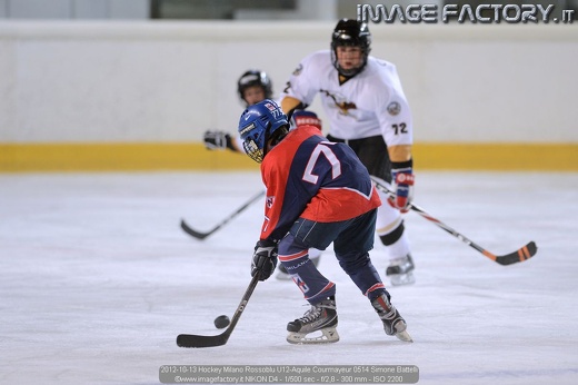 2012-10-13 Hockey Milano Rossoblu U12-Aquile Courmayeur 0514 Simone Battelli